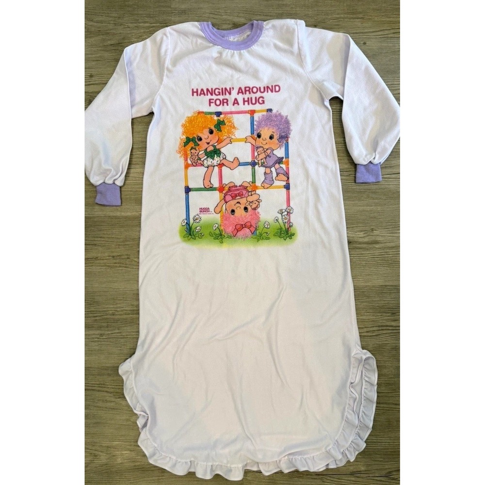 Vintage Hugga Bunch Nightgown Girls Size 14 Hallmark 80s Made USA 1984